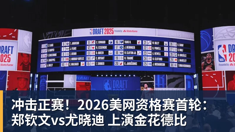 MK体育冲击正赛！2026美网资格赛首轮：郑钦文vs尤晓迪 上演金花德比