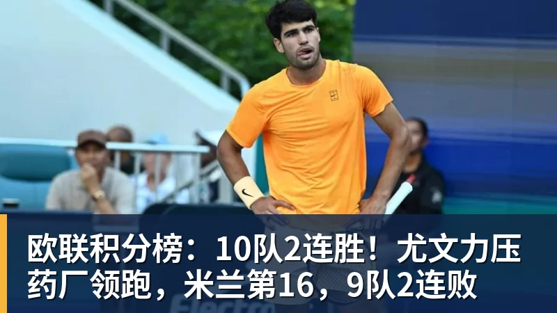 MK体育欧联积分榜:10队2连胜!尤文力压药厂领跑,米兰第16,9队2连败